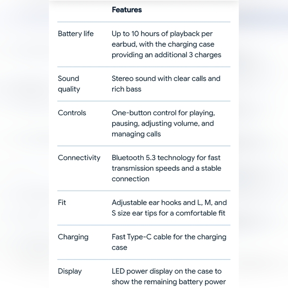 Catitru Wireless Earbuds Bluetooth Headphones 80 Hours Wireless Charging Case - Picture 10 of 10